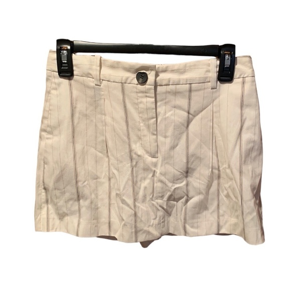 Zara Striped Skort in Ivory and Tan XS NWT - Picture 1 of 7